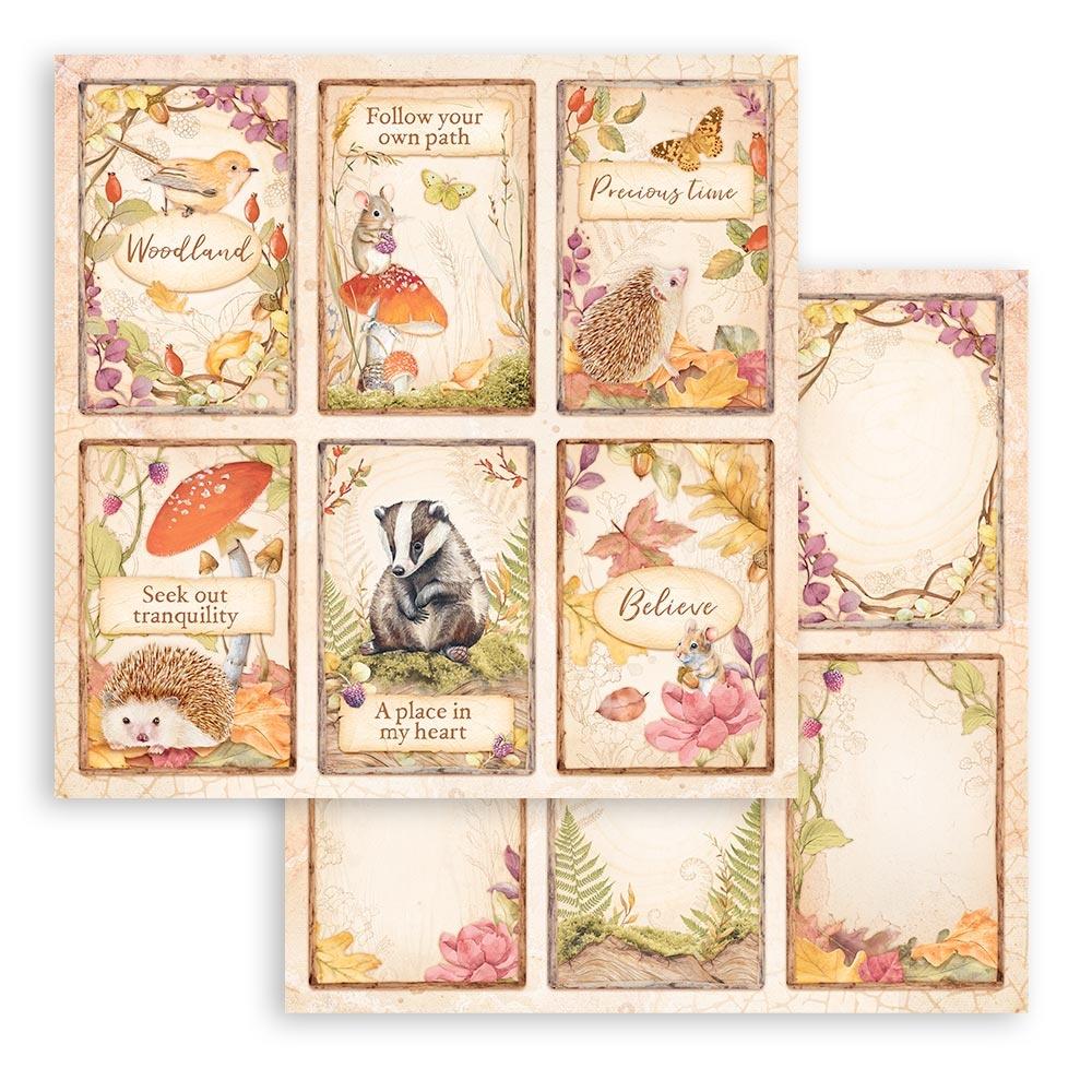 Stamperia Double-Sided Paper Pad 12x12 - Woodland