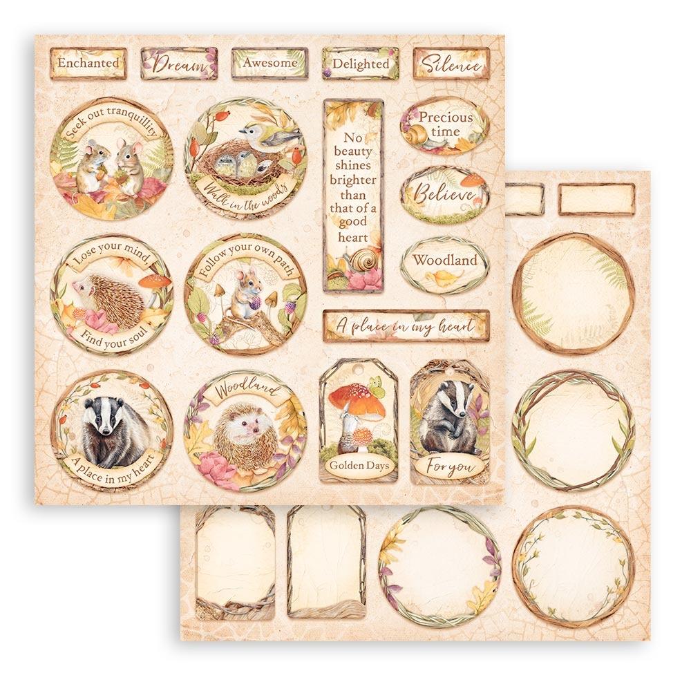 Stamperia Double-Sided Paper Pad 12x12 - Woodland
