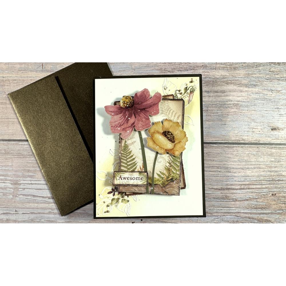 Stamperia Cardstock Ephemera Adhesive Paper Cut Outs - Woodland