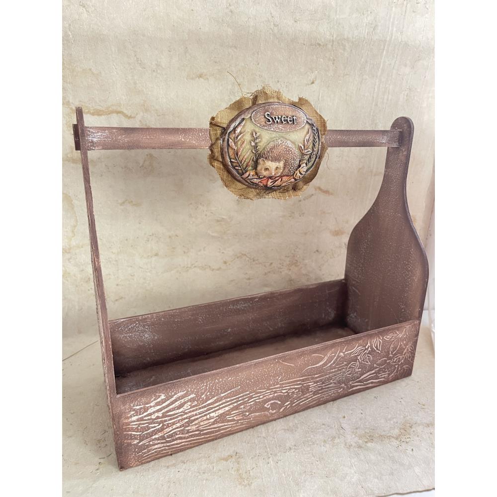 Stamperia Soft Maxi Mould A4 - Woodland Oval Plates