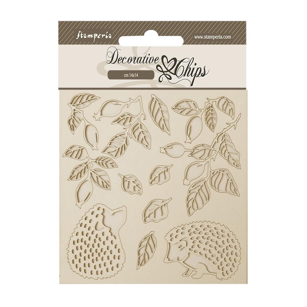 Stamperia Decorative Chips - Woodland Hedgehog