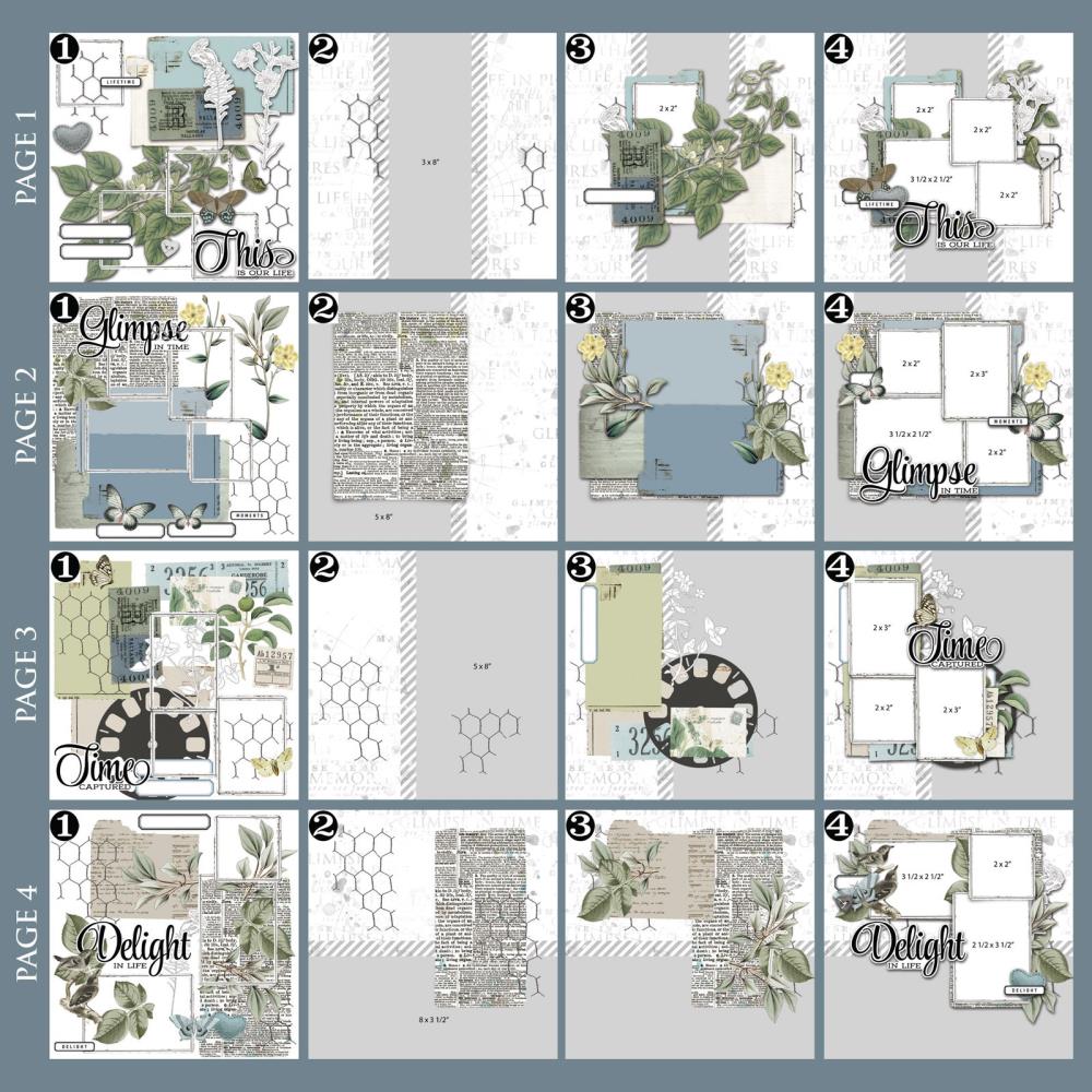 49 And Market Big Picture Album Kit - Vintage Artistry Moonlit Garden