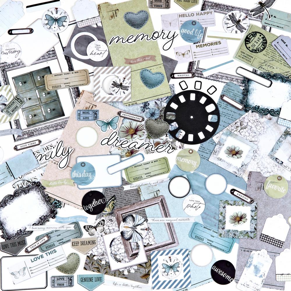 49 And Market Ephemera Stackers - Vintage Artistry Moonlit Garden