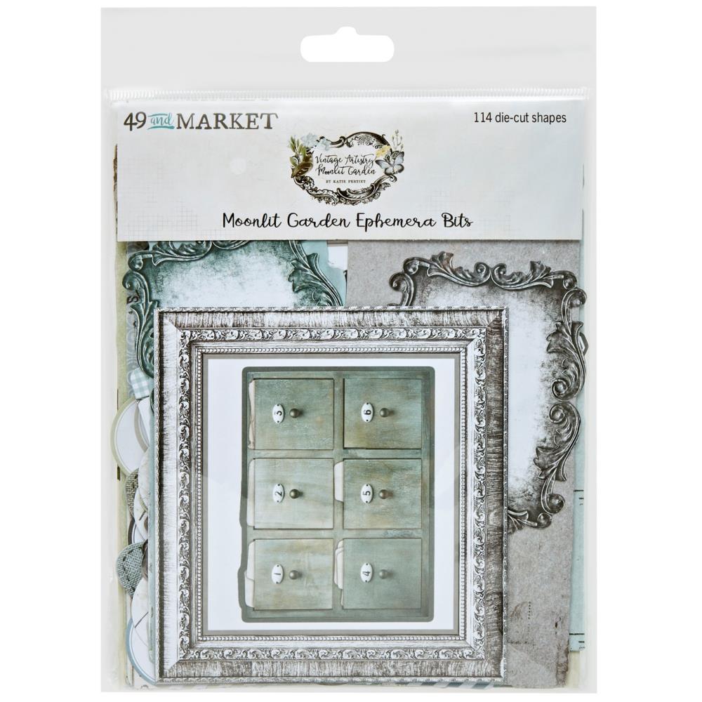 49 And Market Ephemera Stackers - Vintage Artistry Moonlit Garden