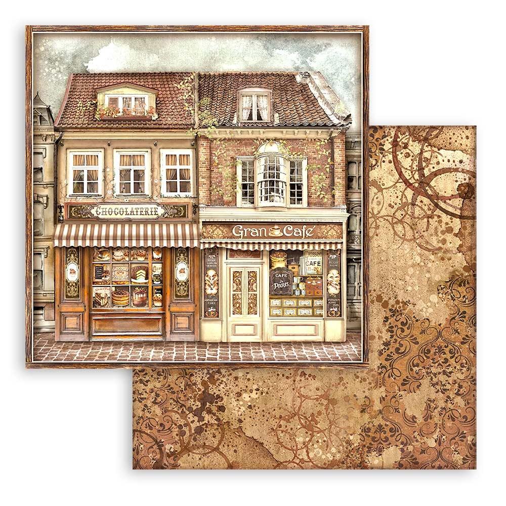 Stamperia Double-Sided Paper Pad 12x12 - Coffee And Chocolate