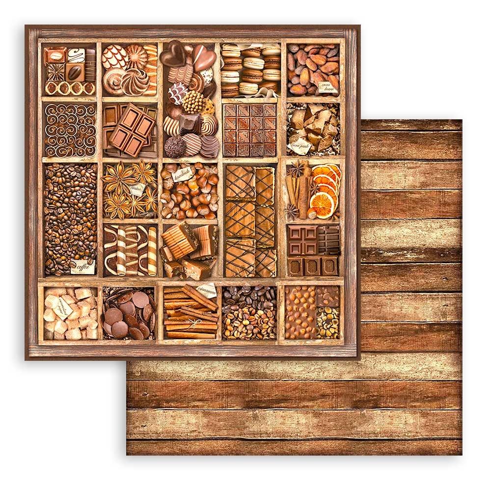 Stamperia Double-Sided Paper Pad 12x12 - Coffee And Chocolate