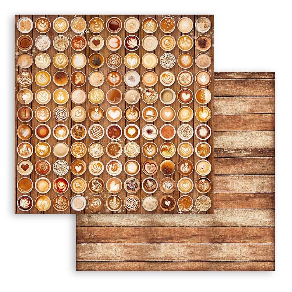 Stamperia Maxi Backgrounds Selection Double-Sided Paper Pad - 12x12 - Coffee And Chocolate