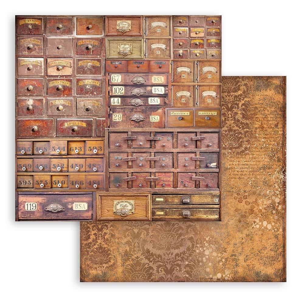 Stamperia Double-Sided Paper Pad 8x8 - Coffee And Chocolate