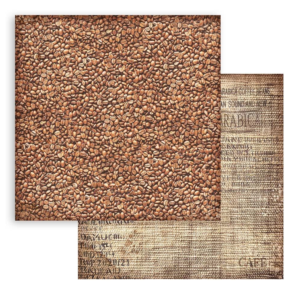 Stamperia Double-Sided Paper Pad 8x8 - Coffee And Chocolate