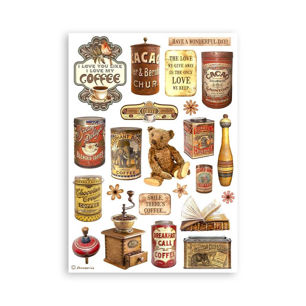 Stamperia Washi Pad A5 - Coffee And Chocolate