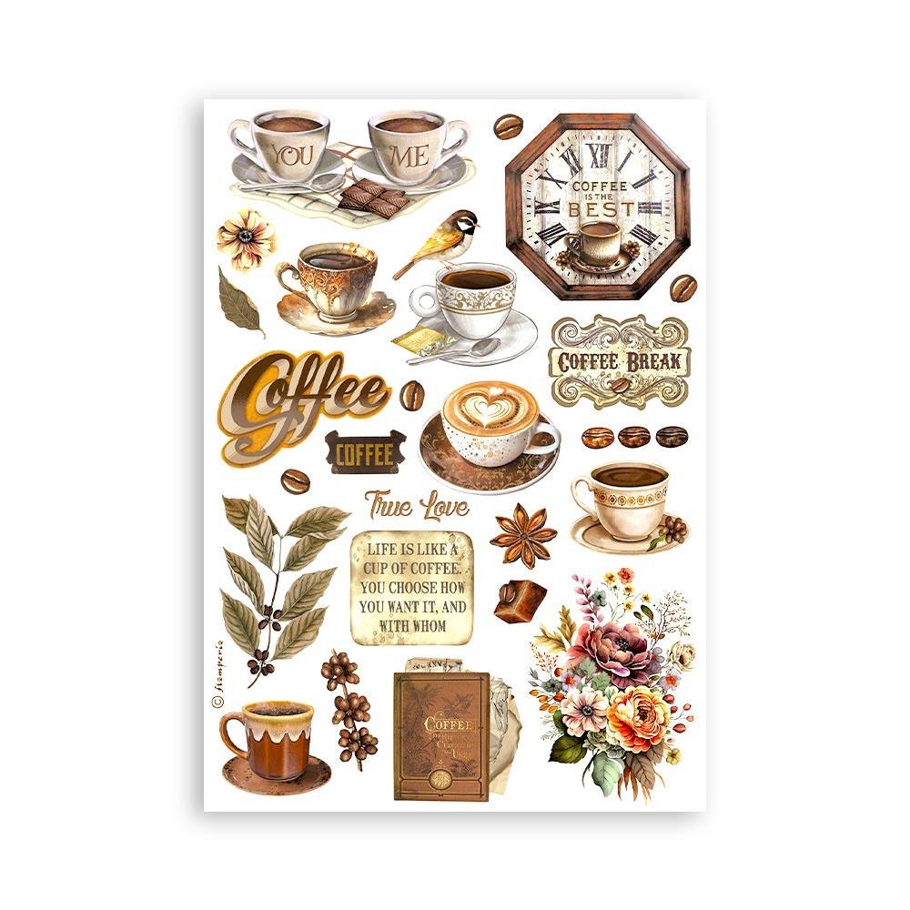 Stamperia Washi Pad A5 - Coffee And Chocolate