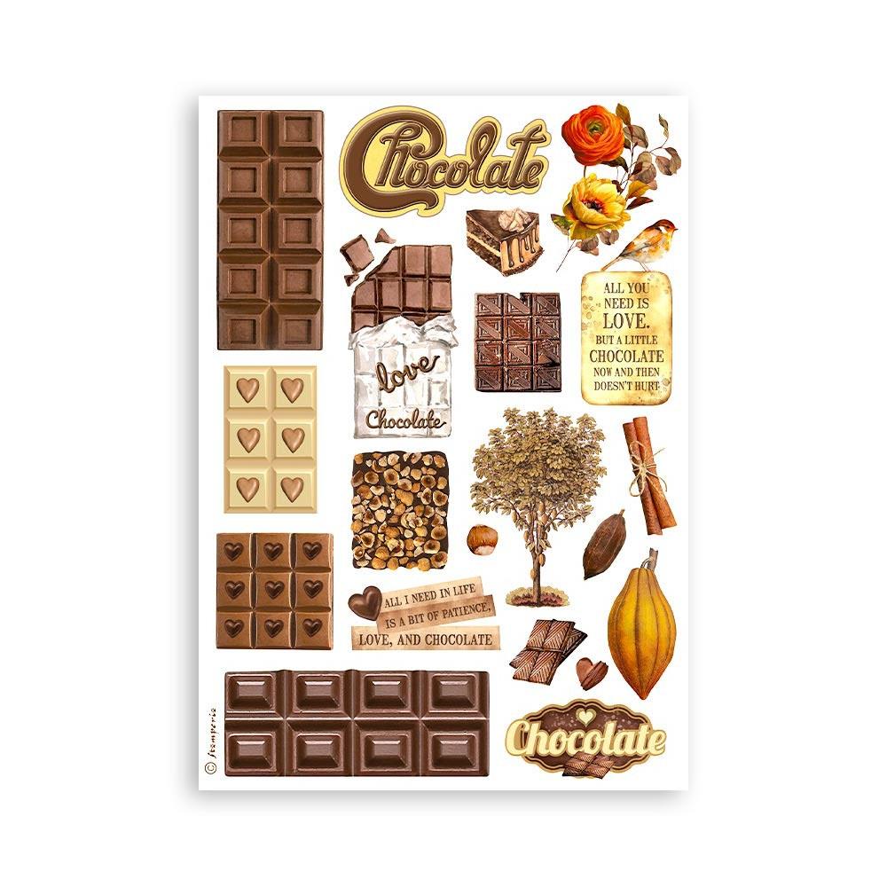 Stamperia Washi Pad A5 - Coffee And Chocolate