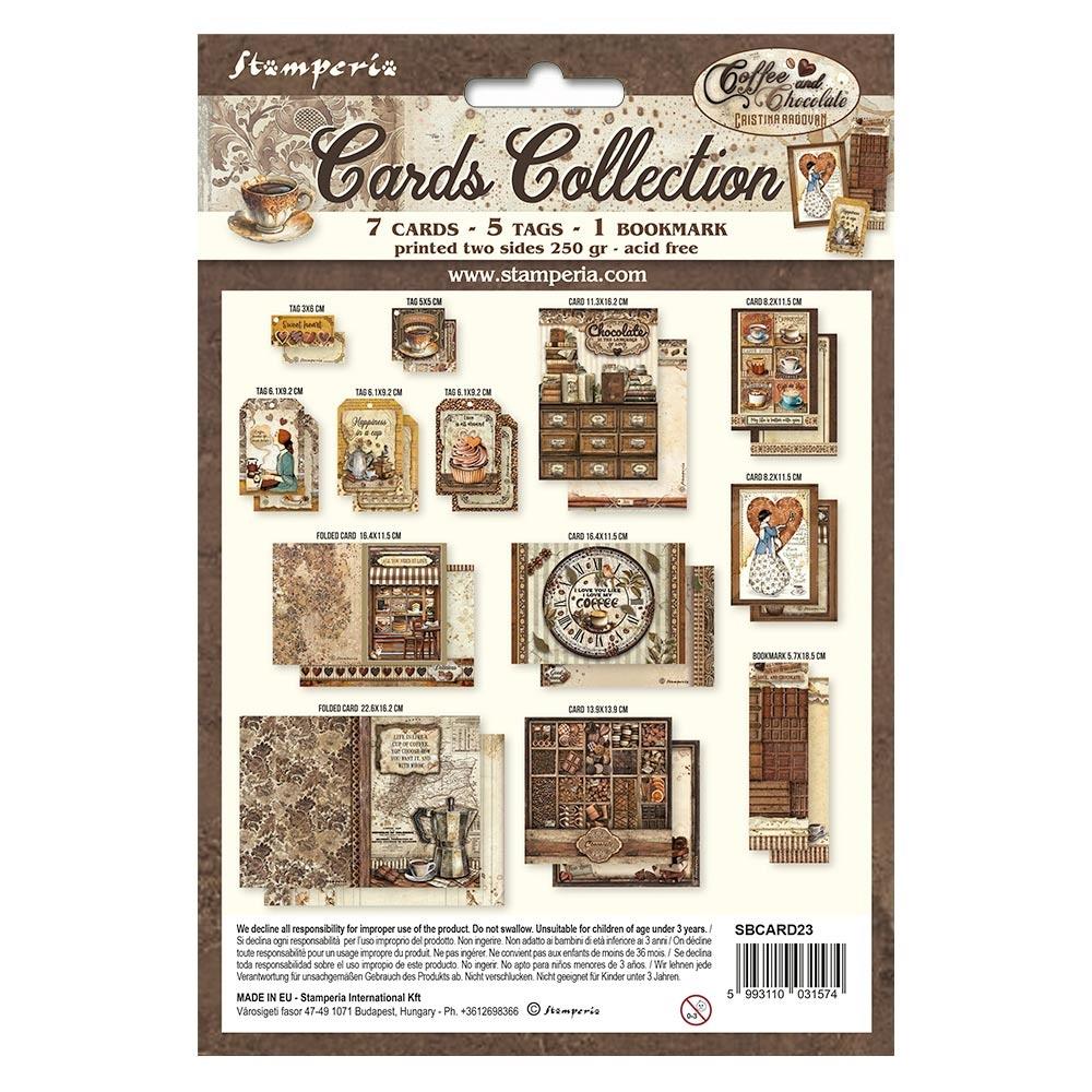 Stamperia Cards Collection - Coffee And Chocolate