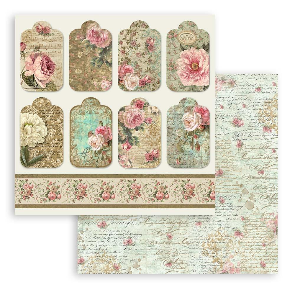 Stamperia Double-Sided Paper Pad 8x8 - Precious