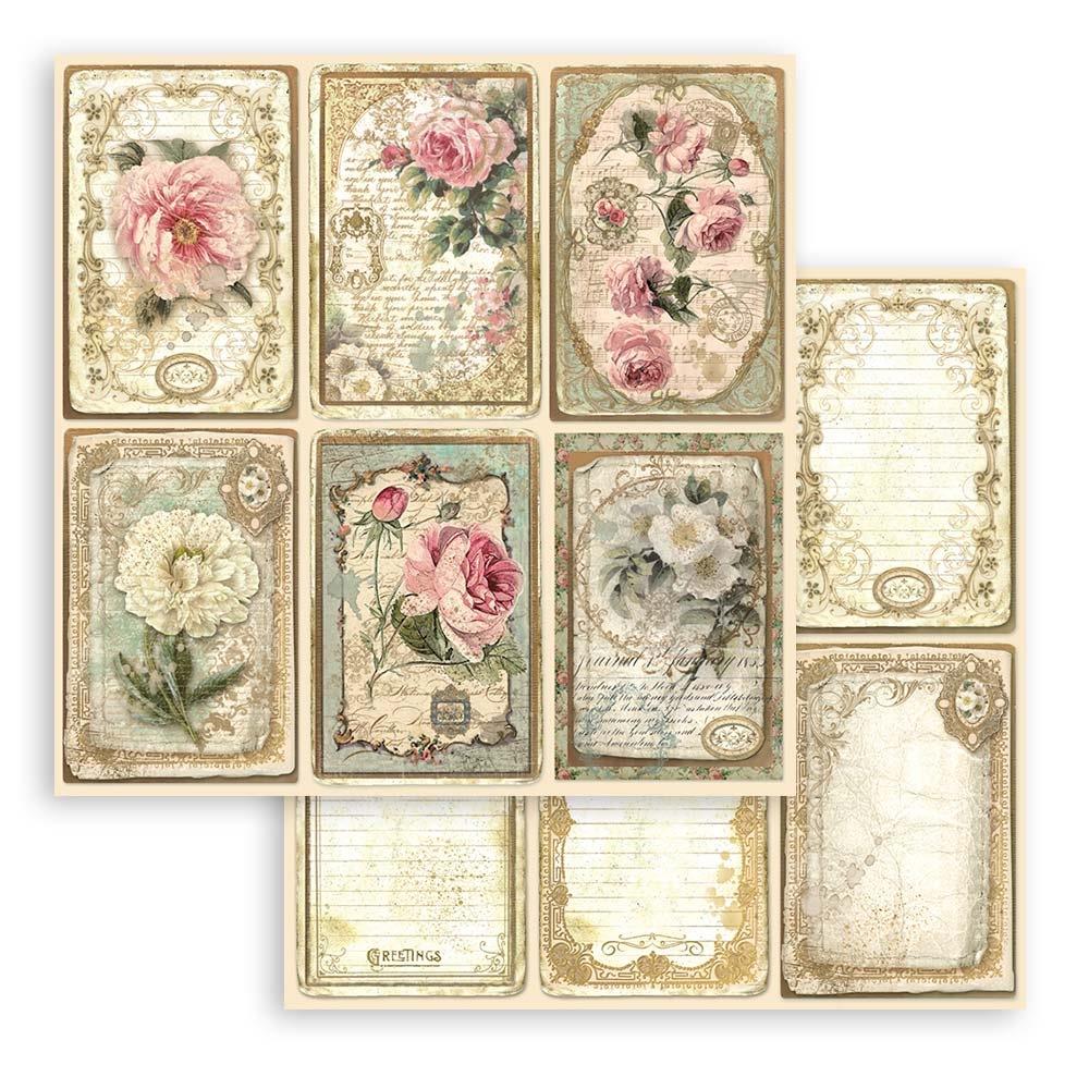 Stamperia Double-Sided Paper Pad 8x8 - Precious