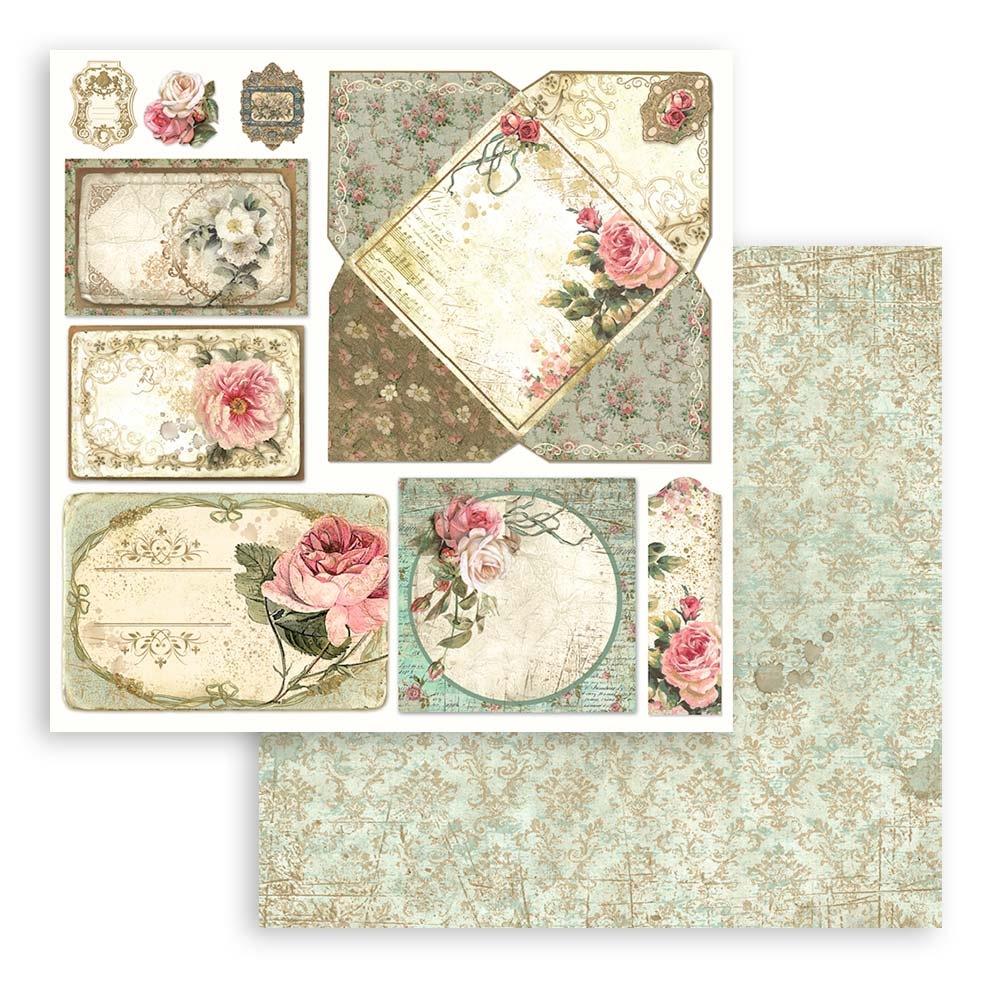 Stamperia Double-Sided Paper Pad 8x8 - Precious
