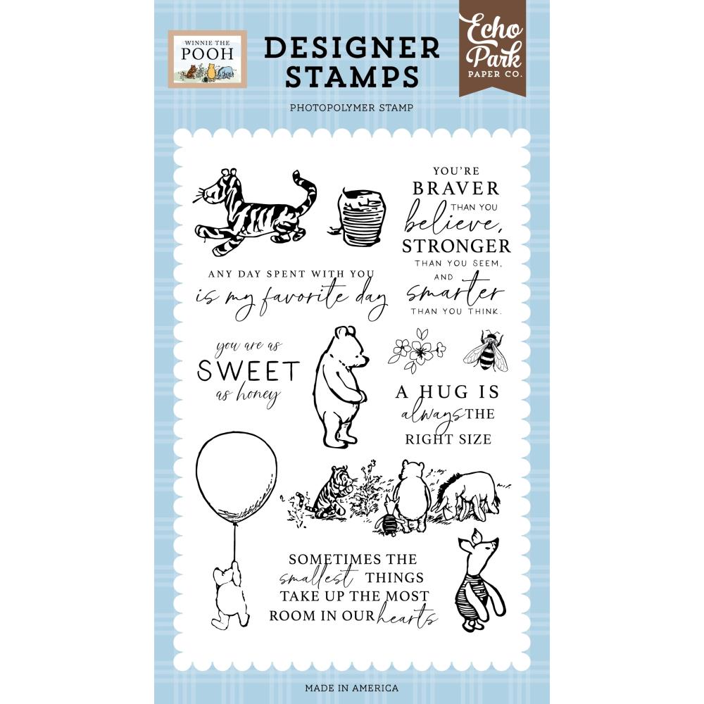 Echo Park Winnie The Pooh Stamps - Pooh And Friends
