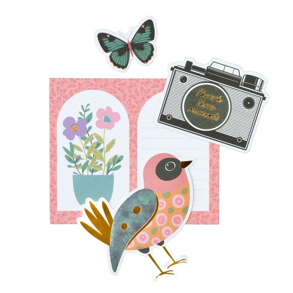 American Crafts April And Ivy Ephemera Die-Cuts - Icons Gold Foil