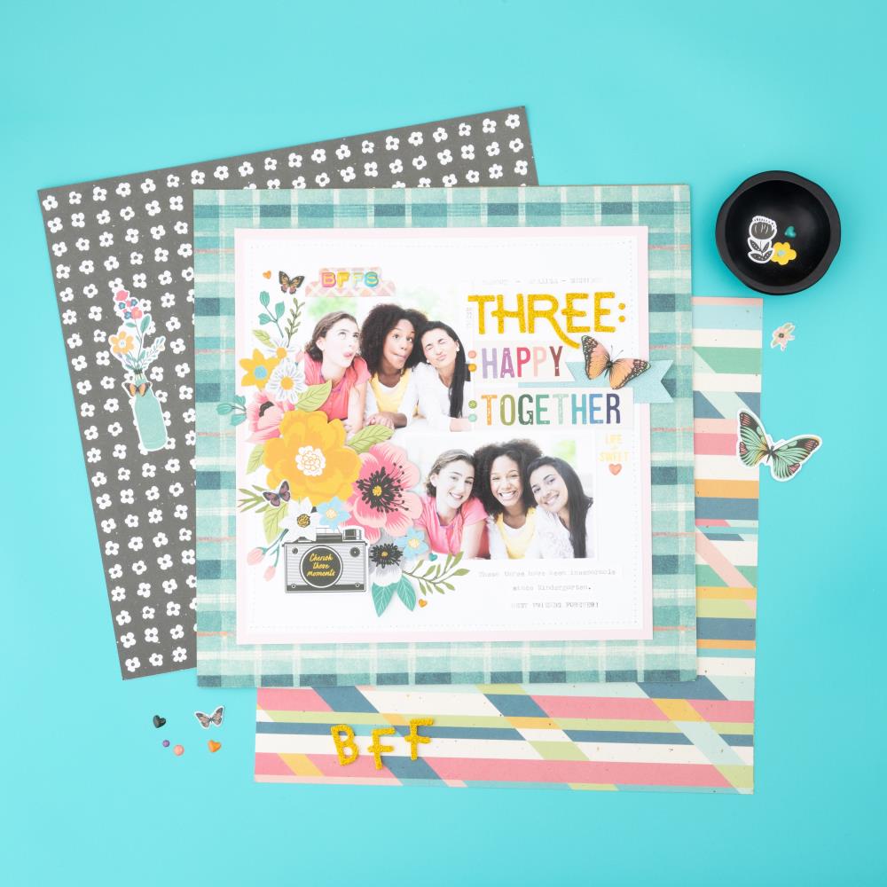 American Crafts April And Ivy Ephemera Die-Cuts - Icons Gold Foil