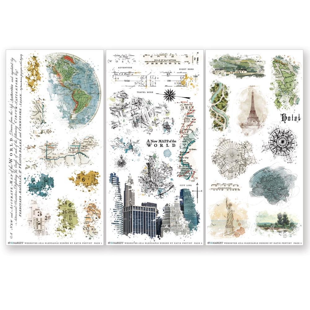49 And Market Rub-On Transfer Set - Blendable Wherever