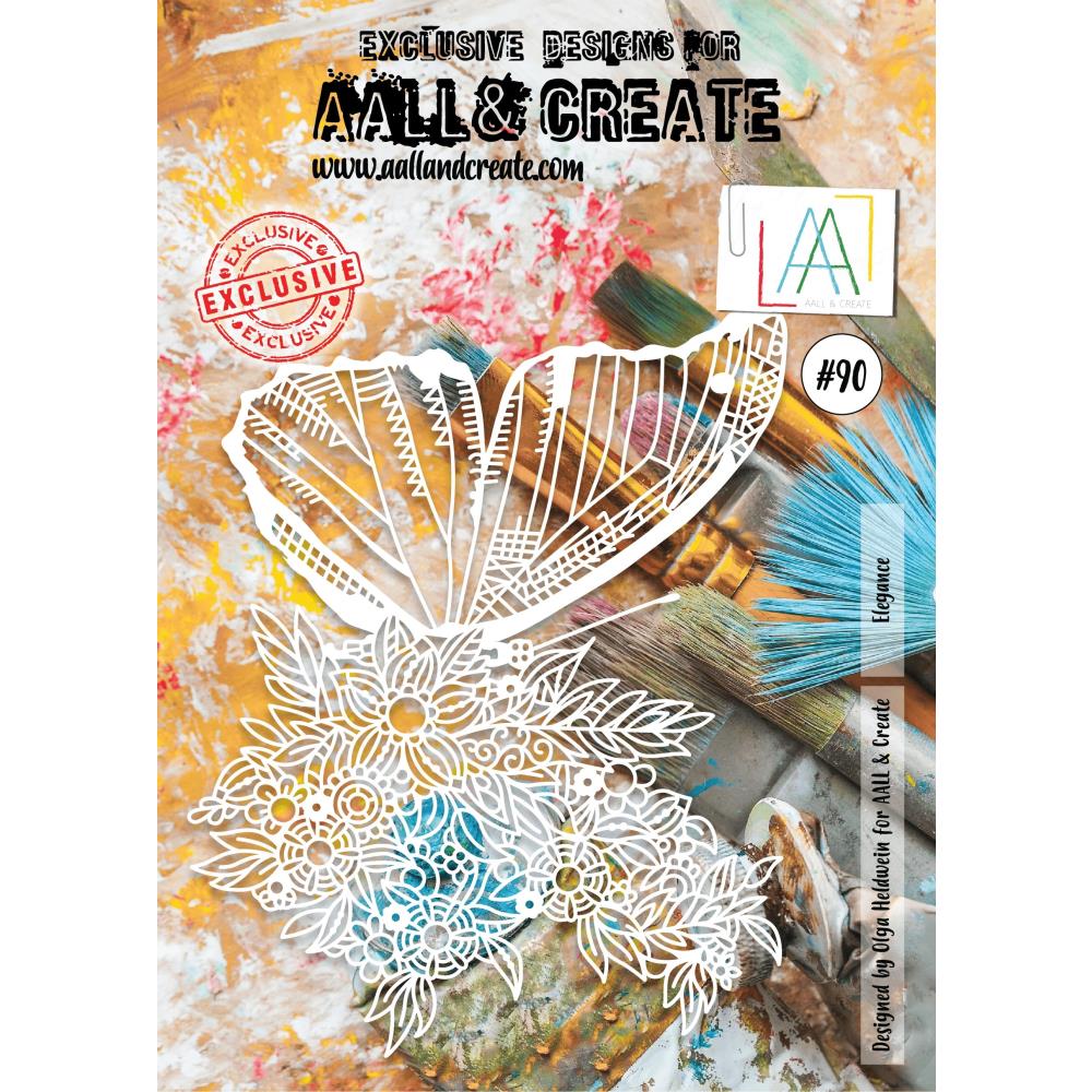 AALL And Create A4 Stencil - Elegance