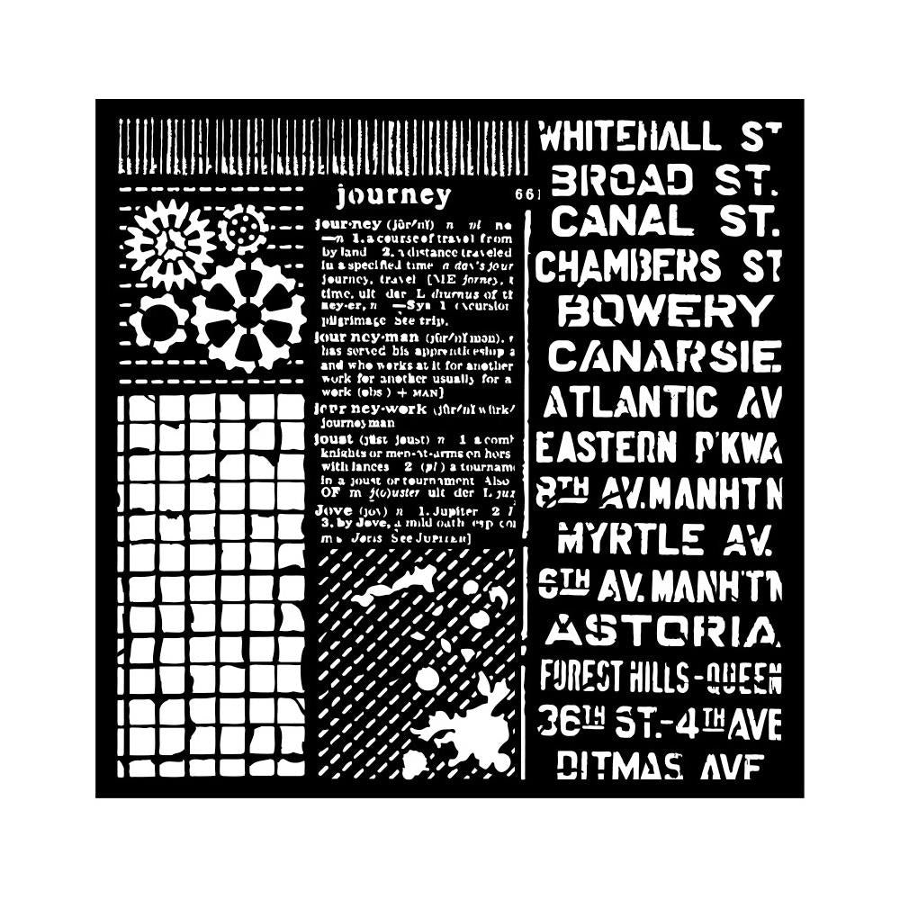Stamperia Media Stencil - Voyages Fantastiques - Mixed Patterns