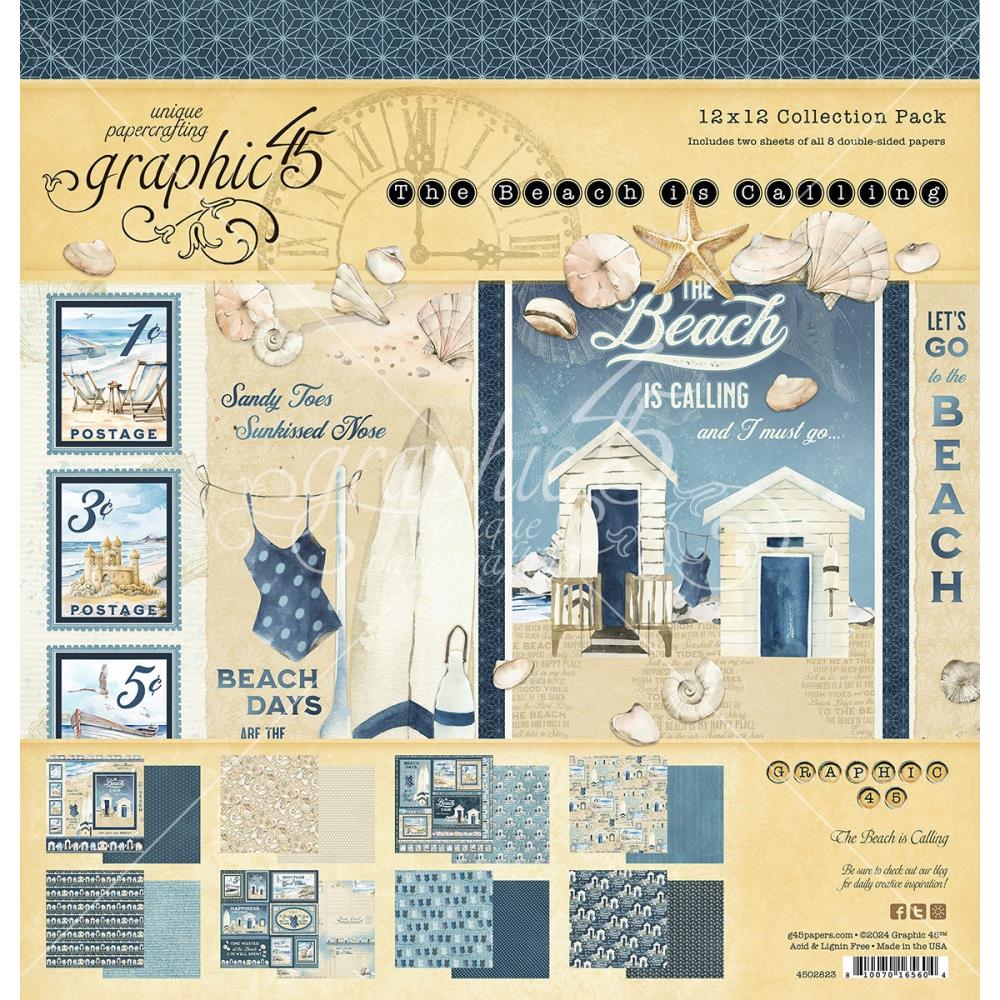Graphic 45 - Collection Pack 12x12 - The Beach Is Calling