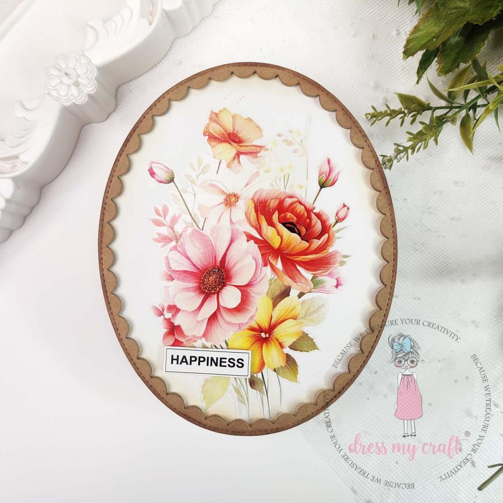 Dress My Craft Mini Transfer Me Sheet 4X6 - Language Of Flowers