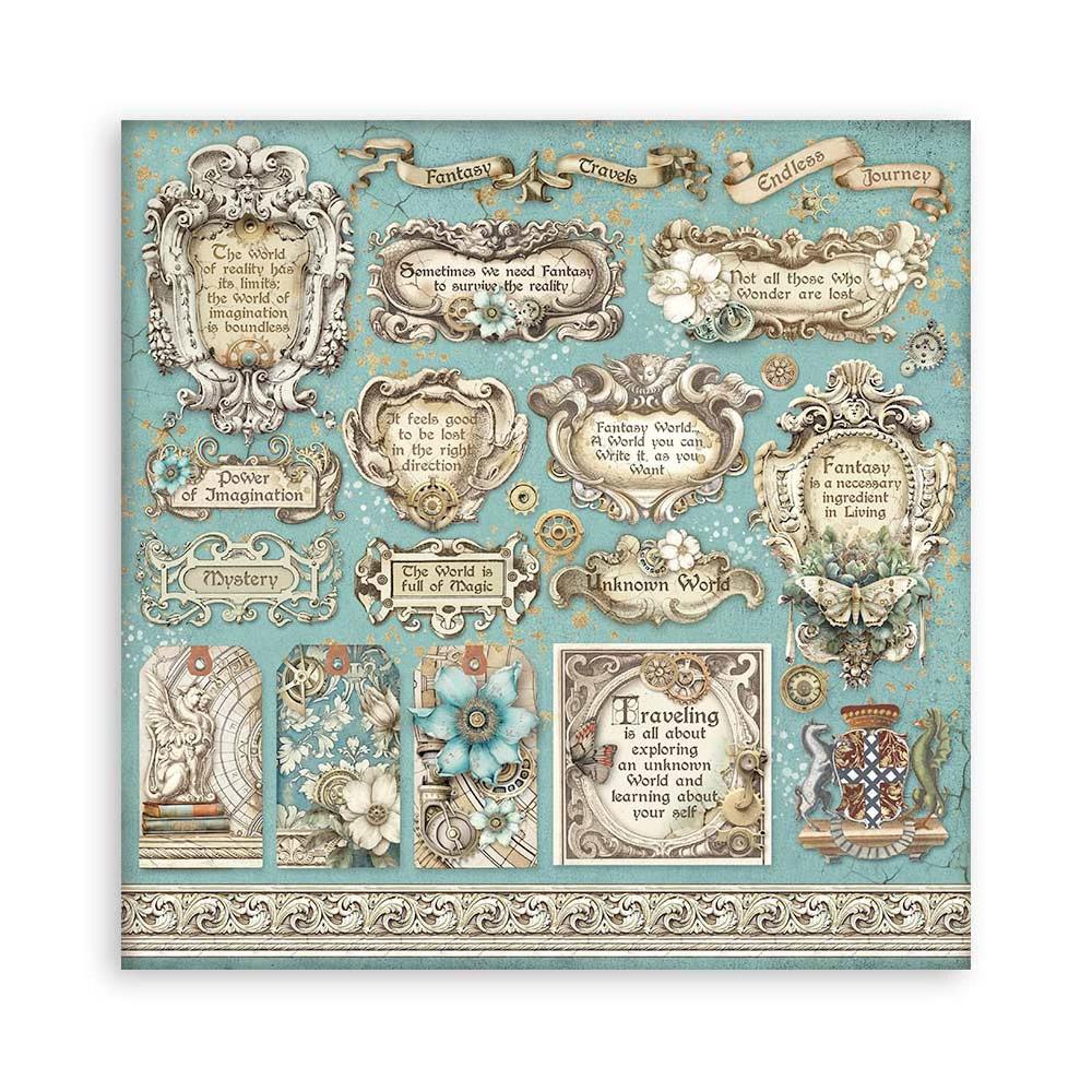 Stamperia Double-Sided Paper Pad 12x12 - Sir Vagabond In Fantasy World