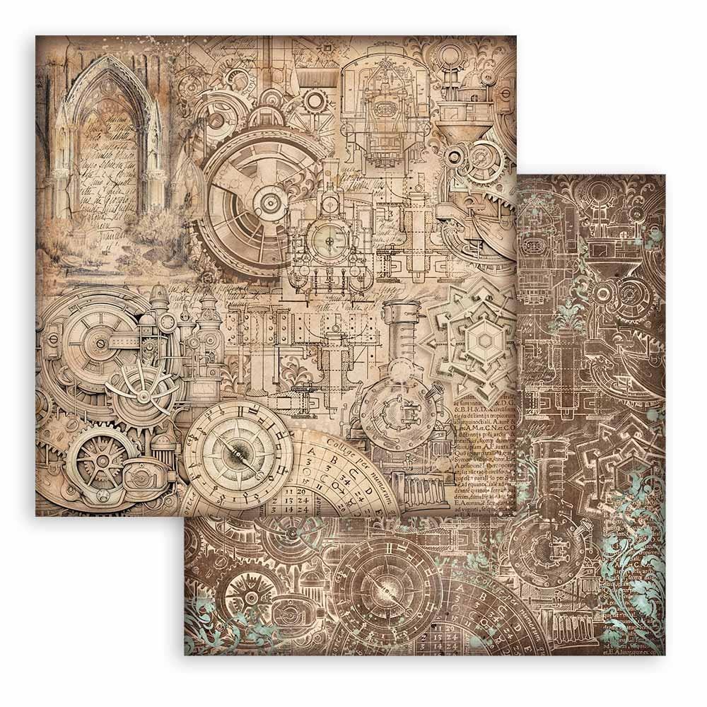 Stamperia Maxi Backgrounds Double-Sided Paper Pad 12x12 - Sir Vagabond In Fantasy World