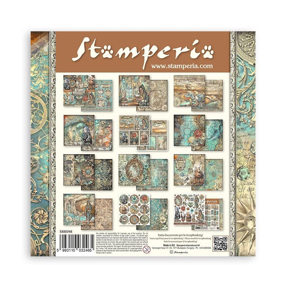 Stamperia Double-Sided Paper Pad 8x8 - Sir Vagabond In Fantasy World