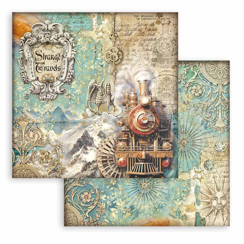 Stamperia Double-Sided Paper Pad 8x8 - Sir Vagabond In Fantasy World