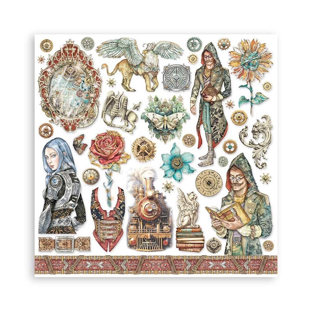 Stamperia Double-Sided Paper Pad 8x8 - Sir Vagabond In Fantasy World