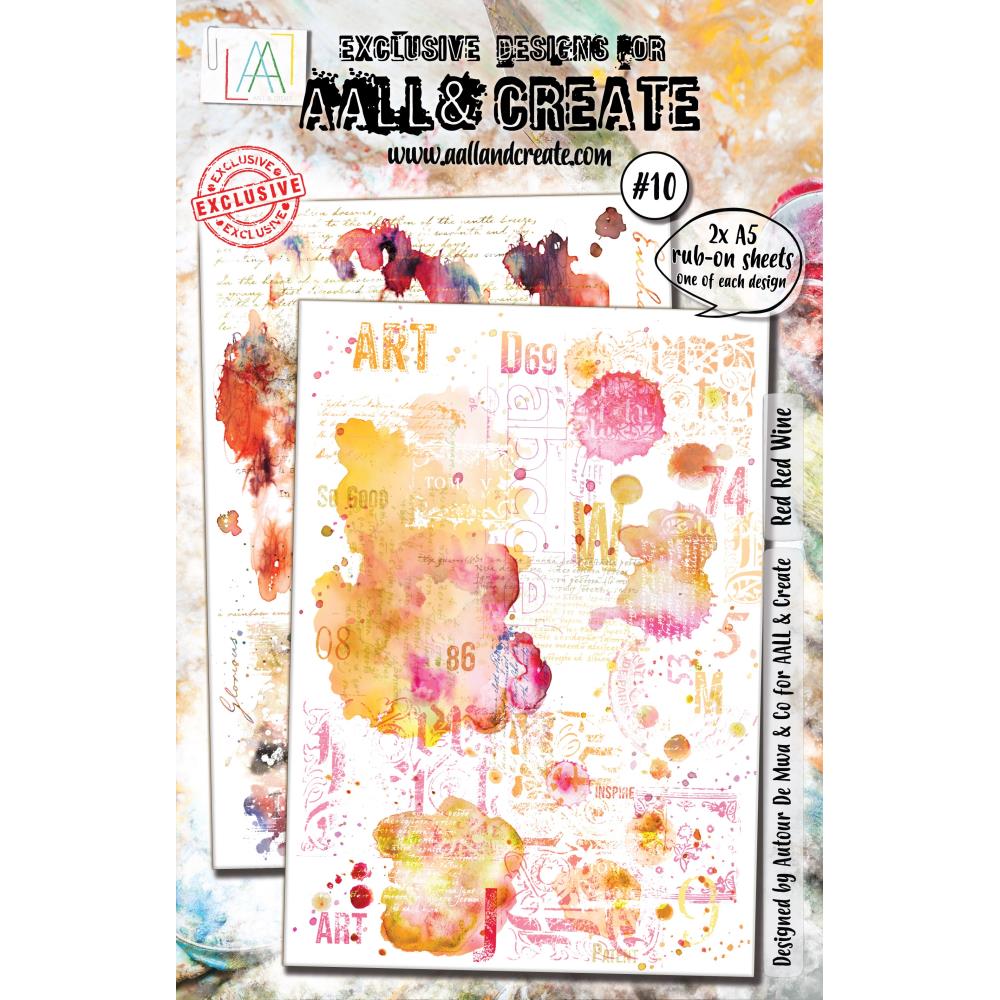 AALL And Create A5 Rub-Ons - Red Red Wine