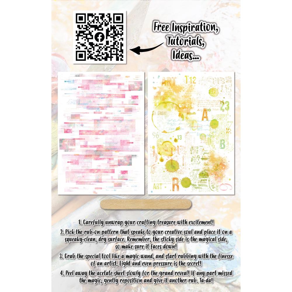 AALL And Create A5 Rub-Ons - Yellowy Pinksters