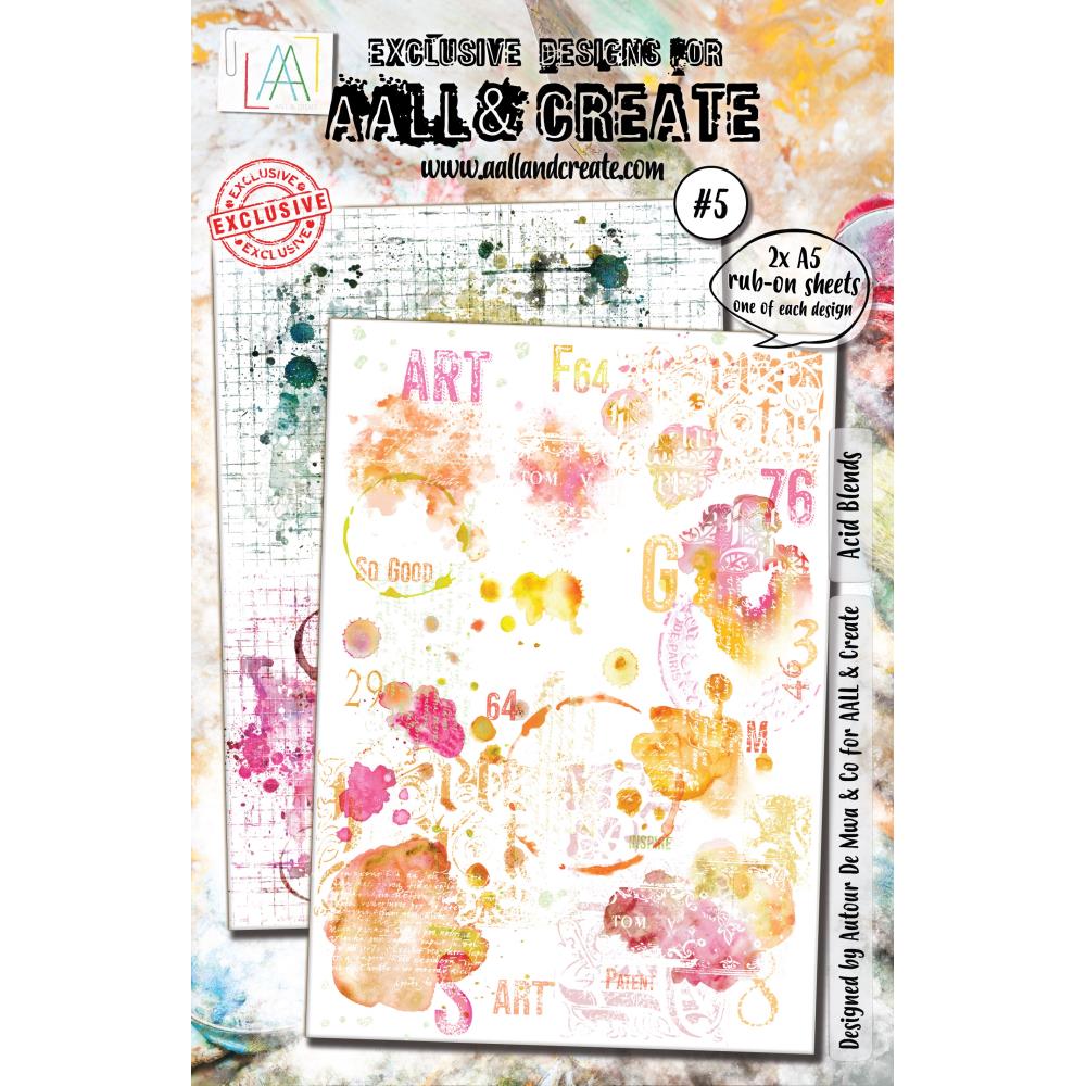 AALL And Create A5 Rub-Ons - Acid Blends