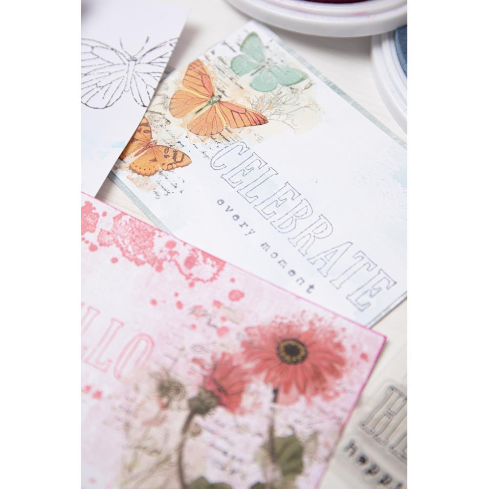 Sizzix Layered Clear Stamps By 49 & Market  - Hello You Sentiments