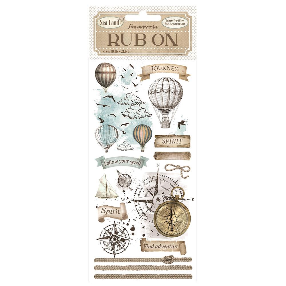 Stamperia Rub-On - Sea Land Balloons