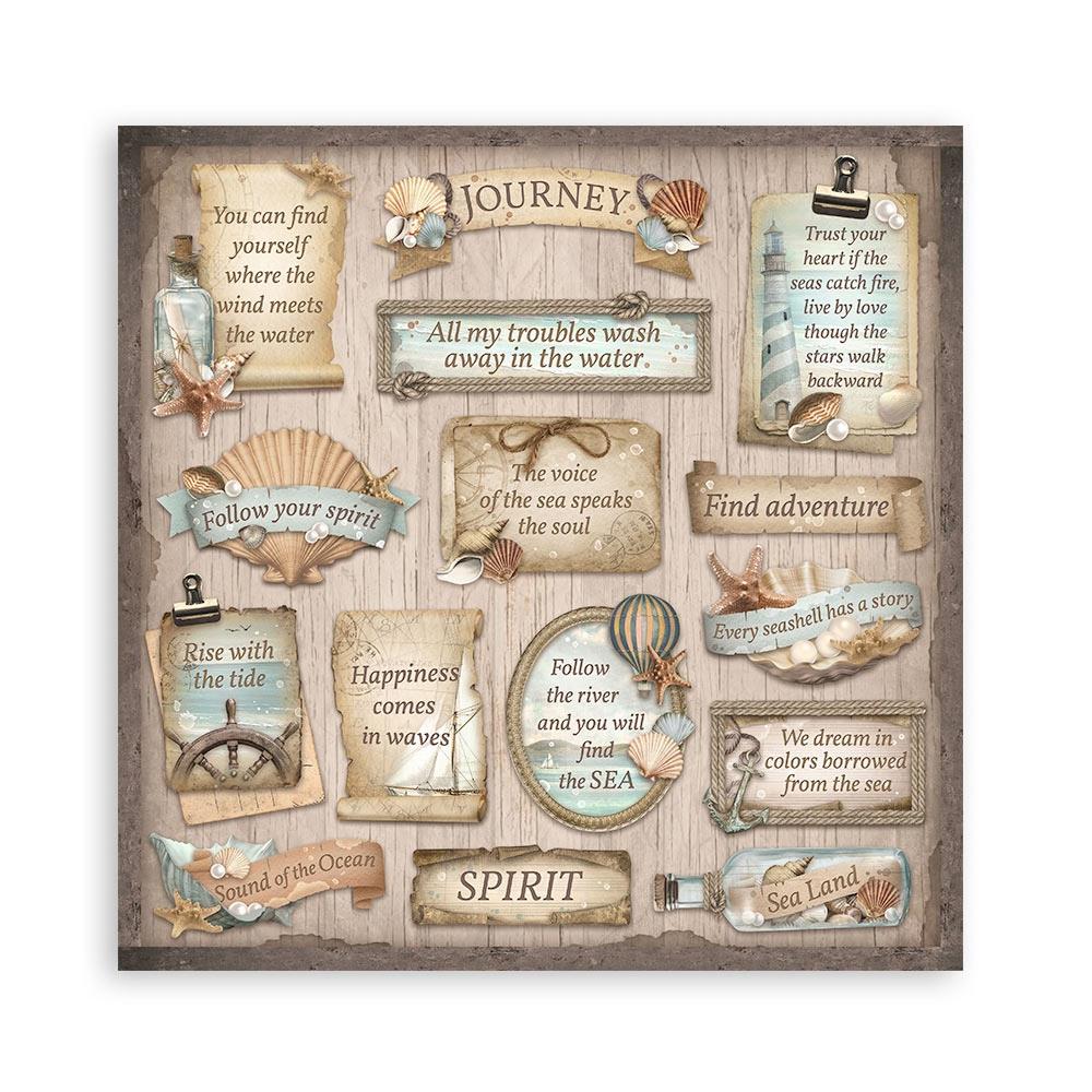 Stamperia Double-Sided Paper Pad 8x8 - Sea Land