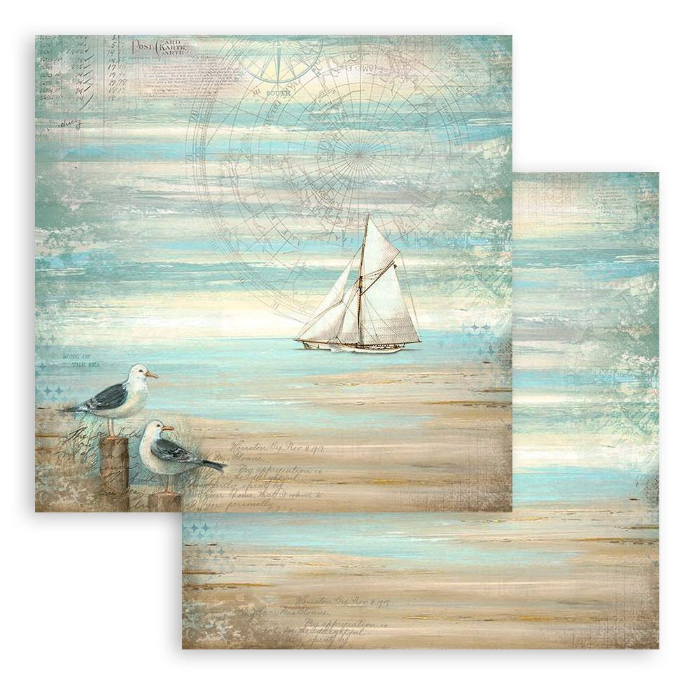 Stamperia Double-Sided Paper Pad 8x8 - Sea Land