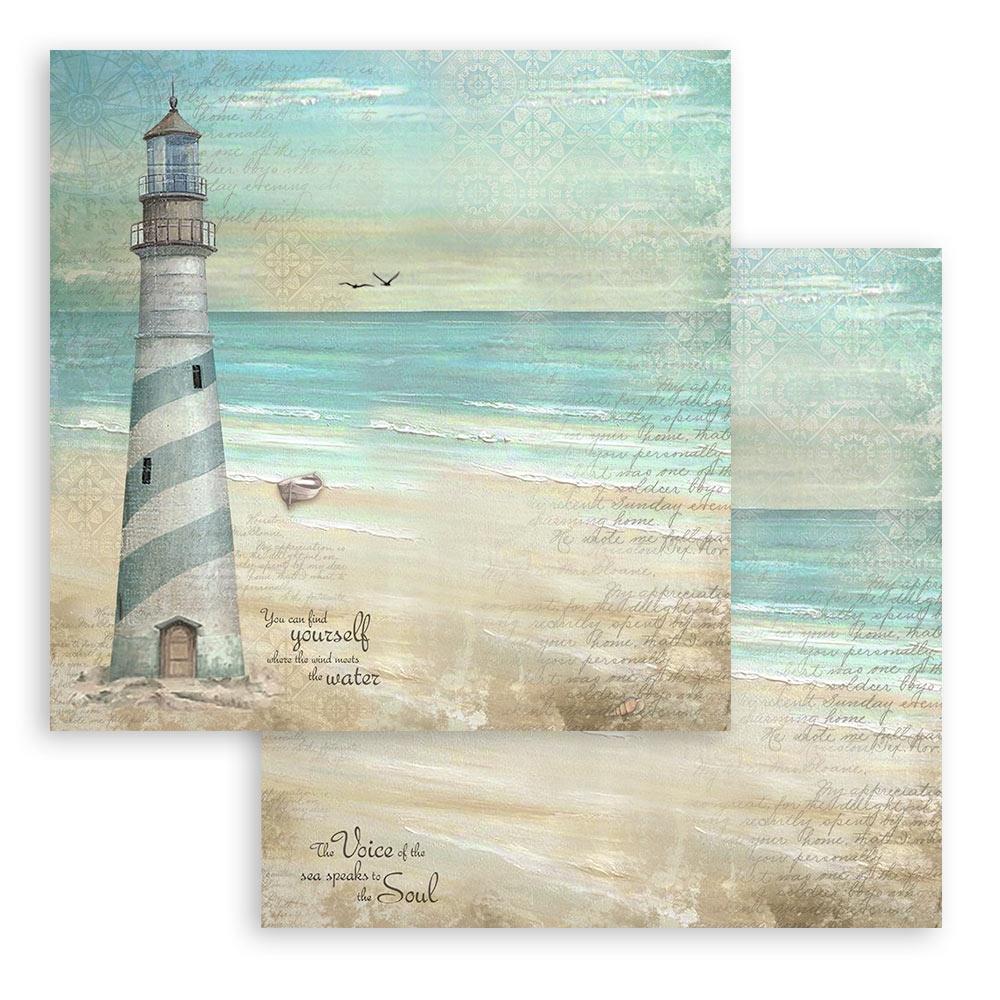Stamperia Double-Sided Paper Pad 8x8 - Sea Land