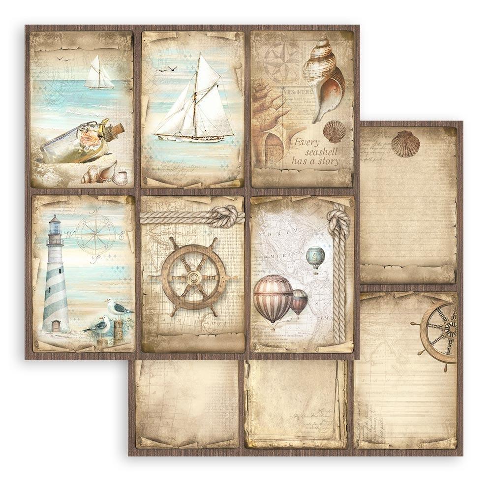 Stamperia Double-Sided Paper Pad 8x8 - Sea Land