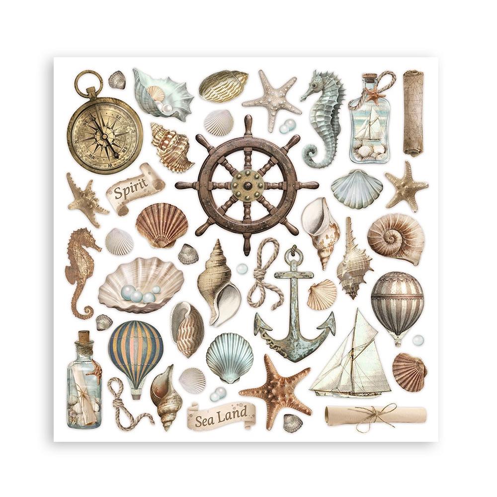 Stamperia Double-Sided Paper Pad 8x8 - Sea Land