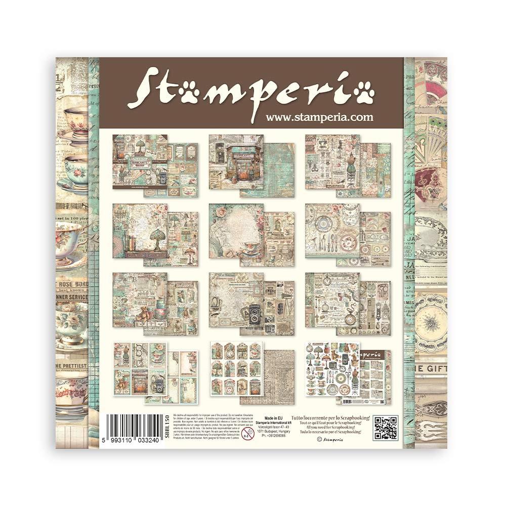 Stamperia Double-Sided Paper Pad 12x12 - Brocante Antiques