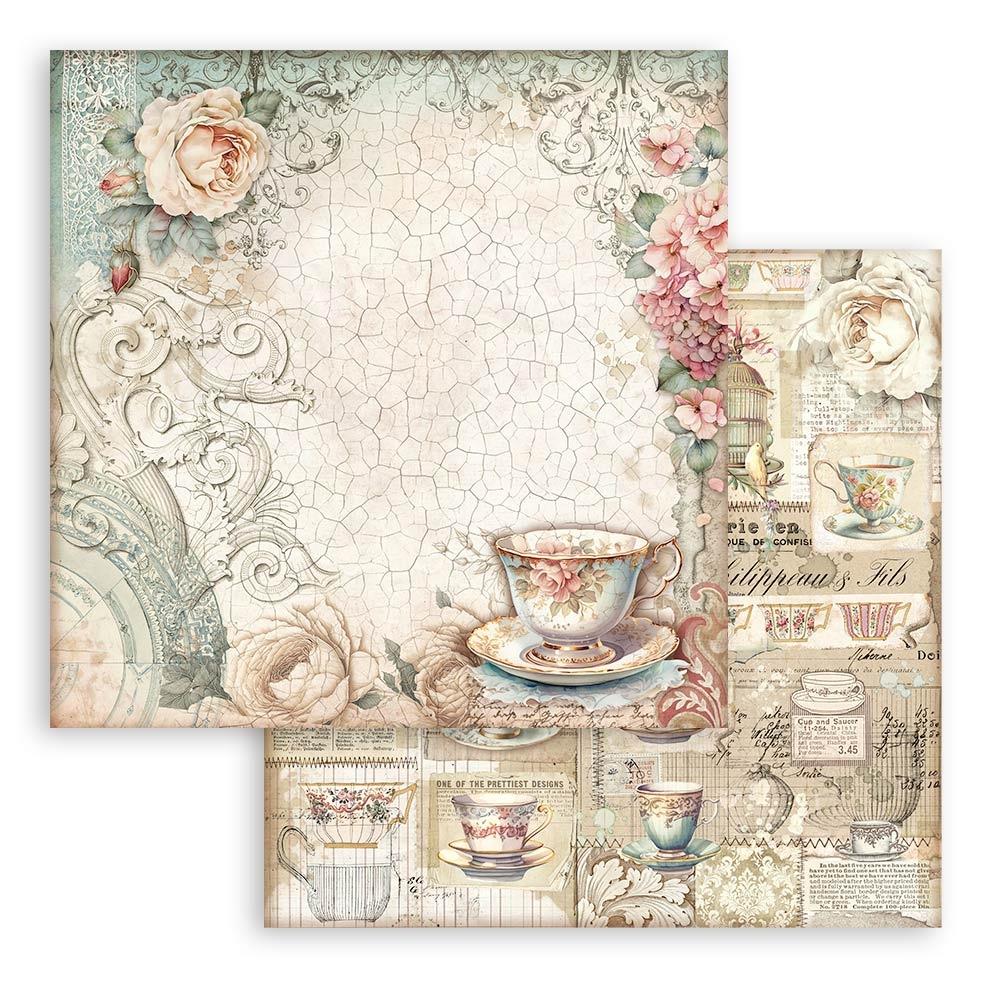 Stamperia Double-Sided Paper Pad 12x12 - Brocante Antiques