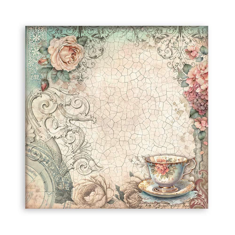 Stamperia Single-Sided Paper Pad 12x12 - Brocante Antiques