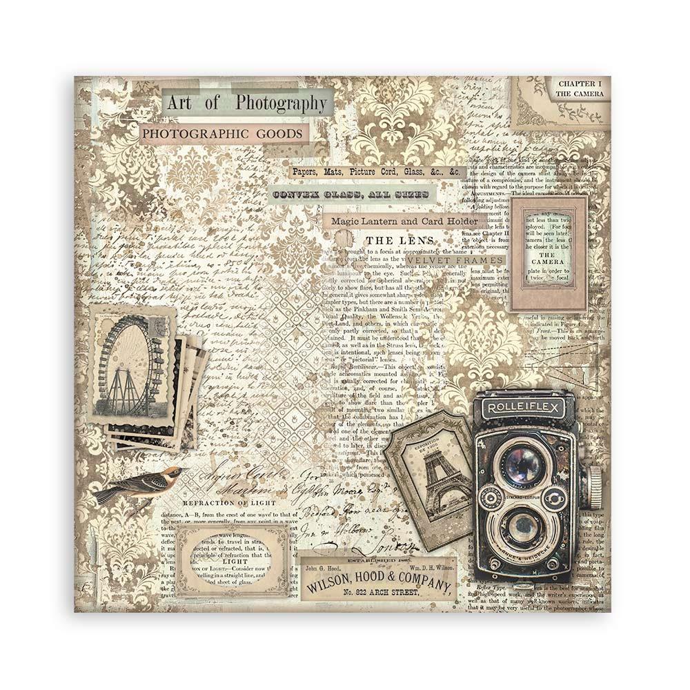 Stamperia Single-Sided Paper Pad 12x12 - Brocante Antiques