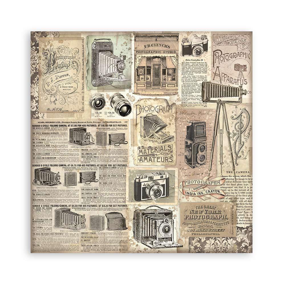 Stamperia Single-Sided Paper Pad 12x12 - Brocante Antiques