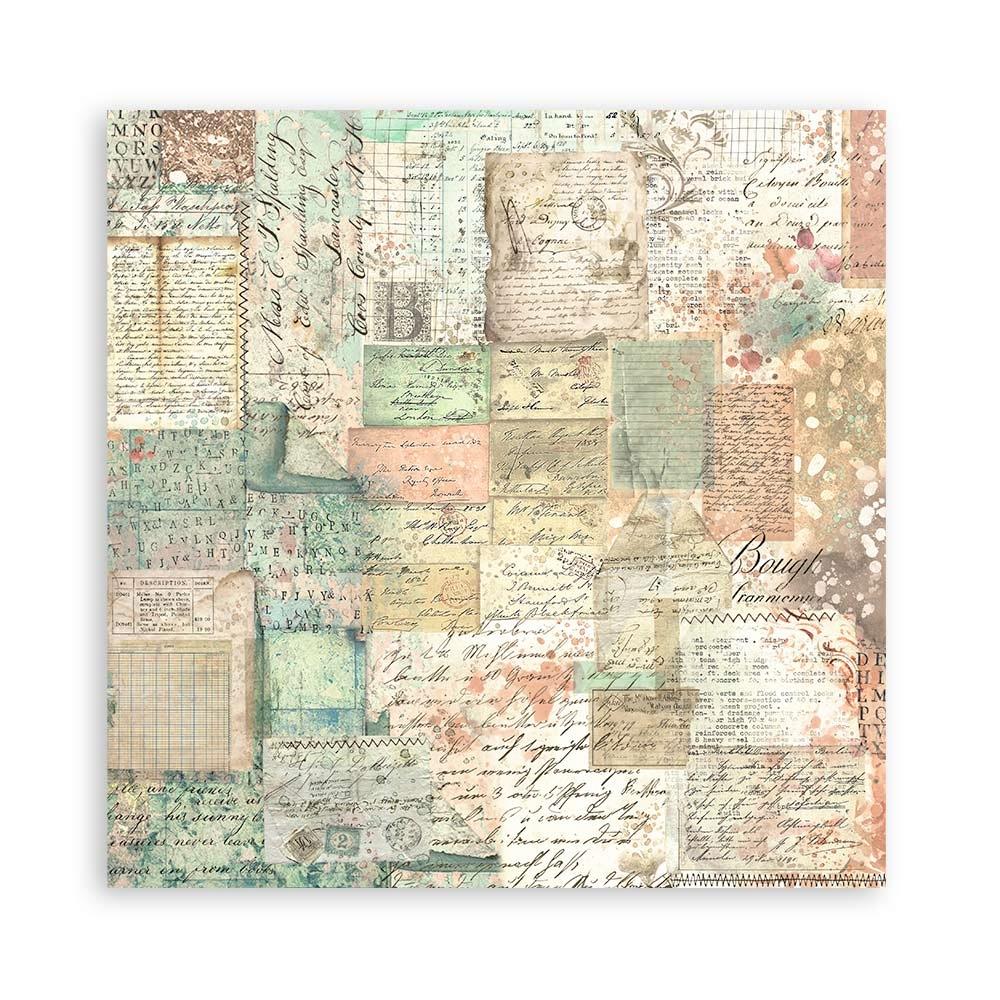 Stamperia Single-Sided Paper Pad 12x12 - Brocante Antiques