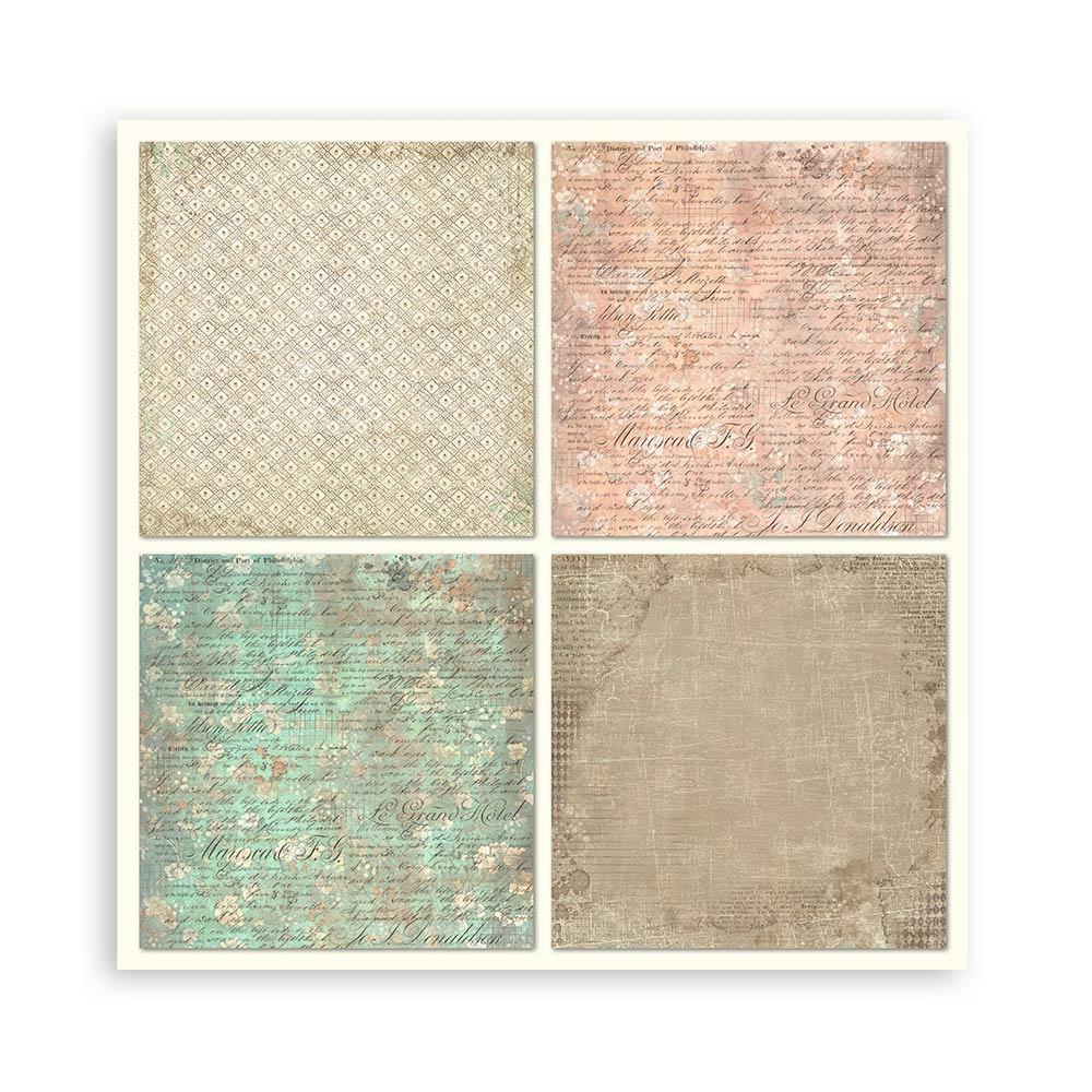 Stamperia Single-Sided Paper Pad 12x12 - Brocante Antiques